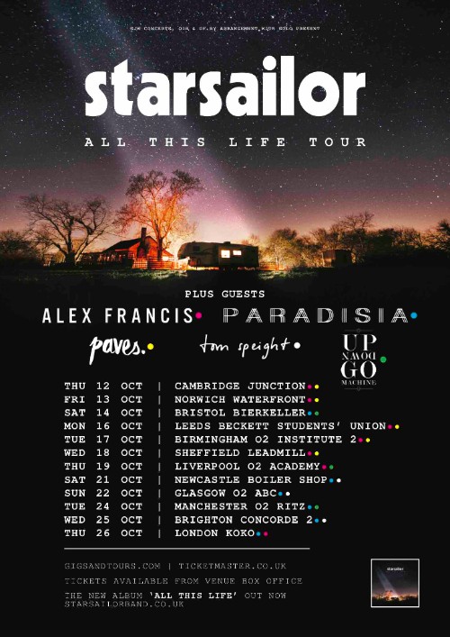 starsailor tour support act